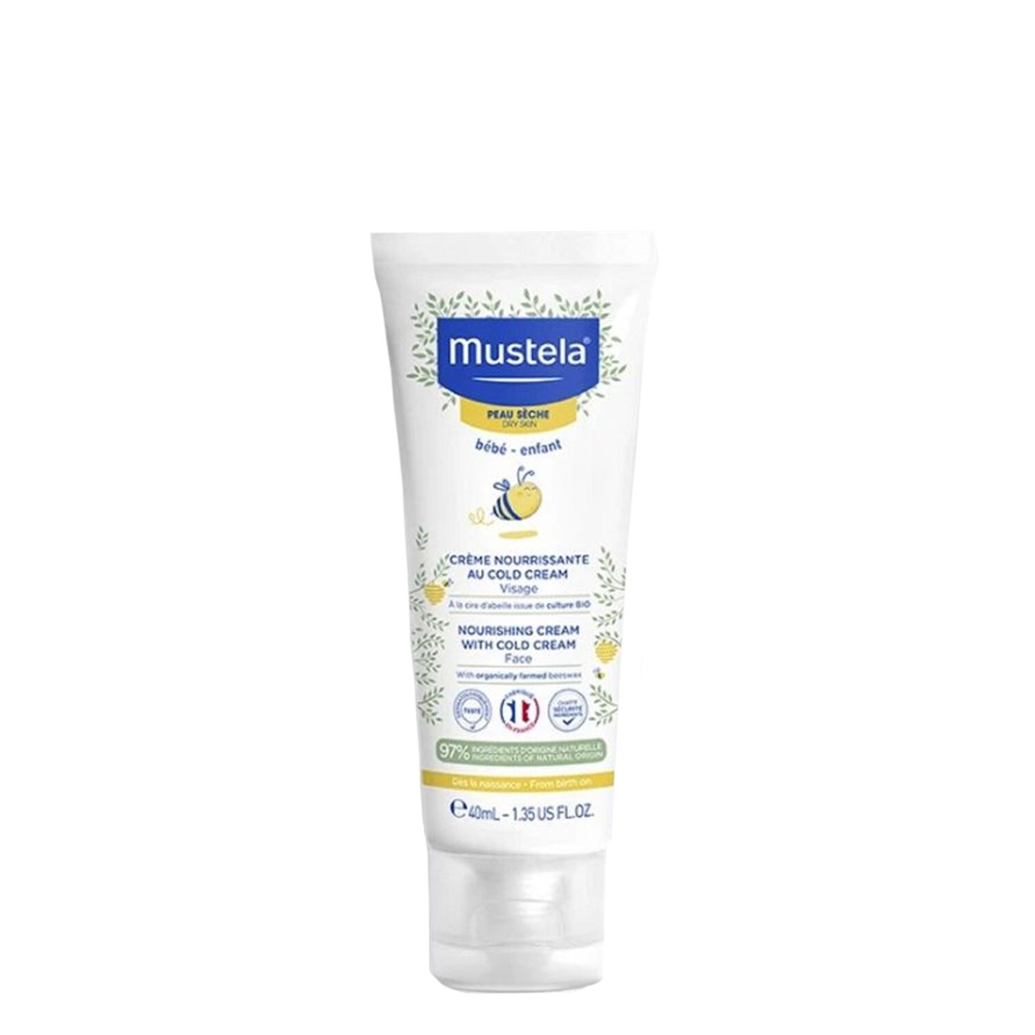 Mustela Mustela Cold Cream Crème Nourrissante Peaux Sèches 40 ml