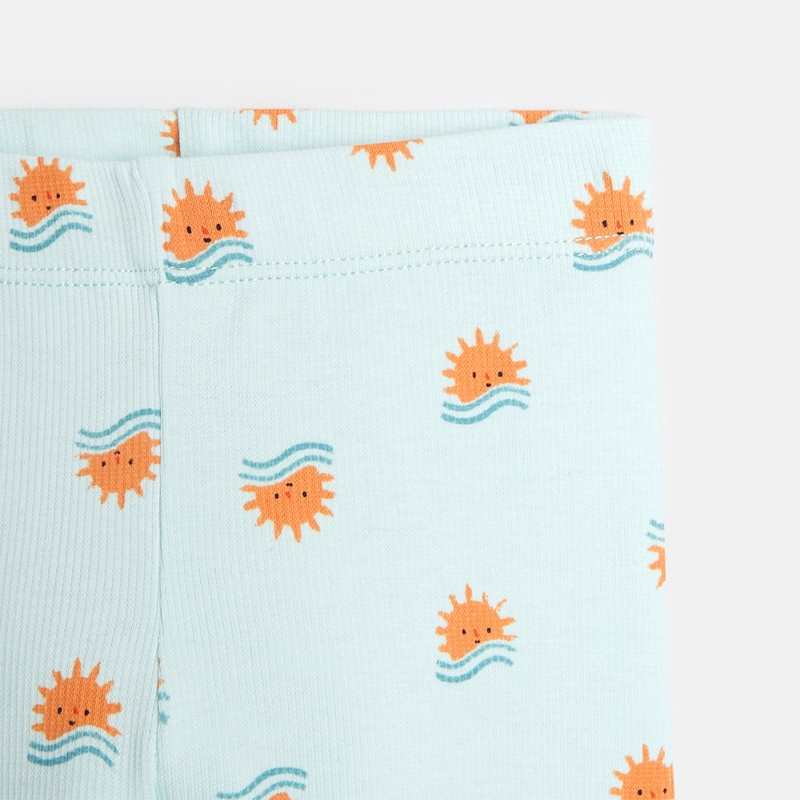 Pantalon bébé garçon bleu à motifs soleil Catimini
