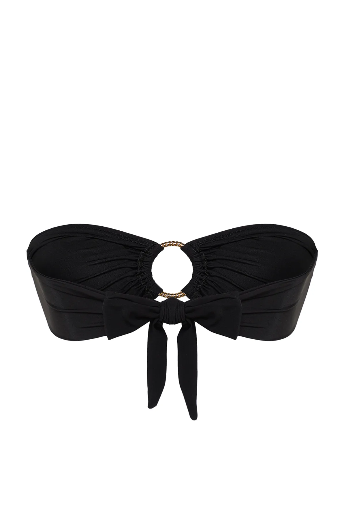 Trendyol Collection  Schwarzes trägerloses Bikinioberteil mit Accessoires TBESS22BU00001