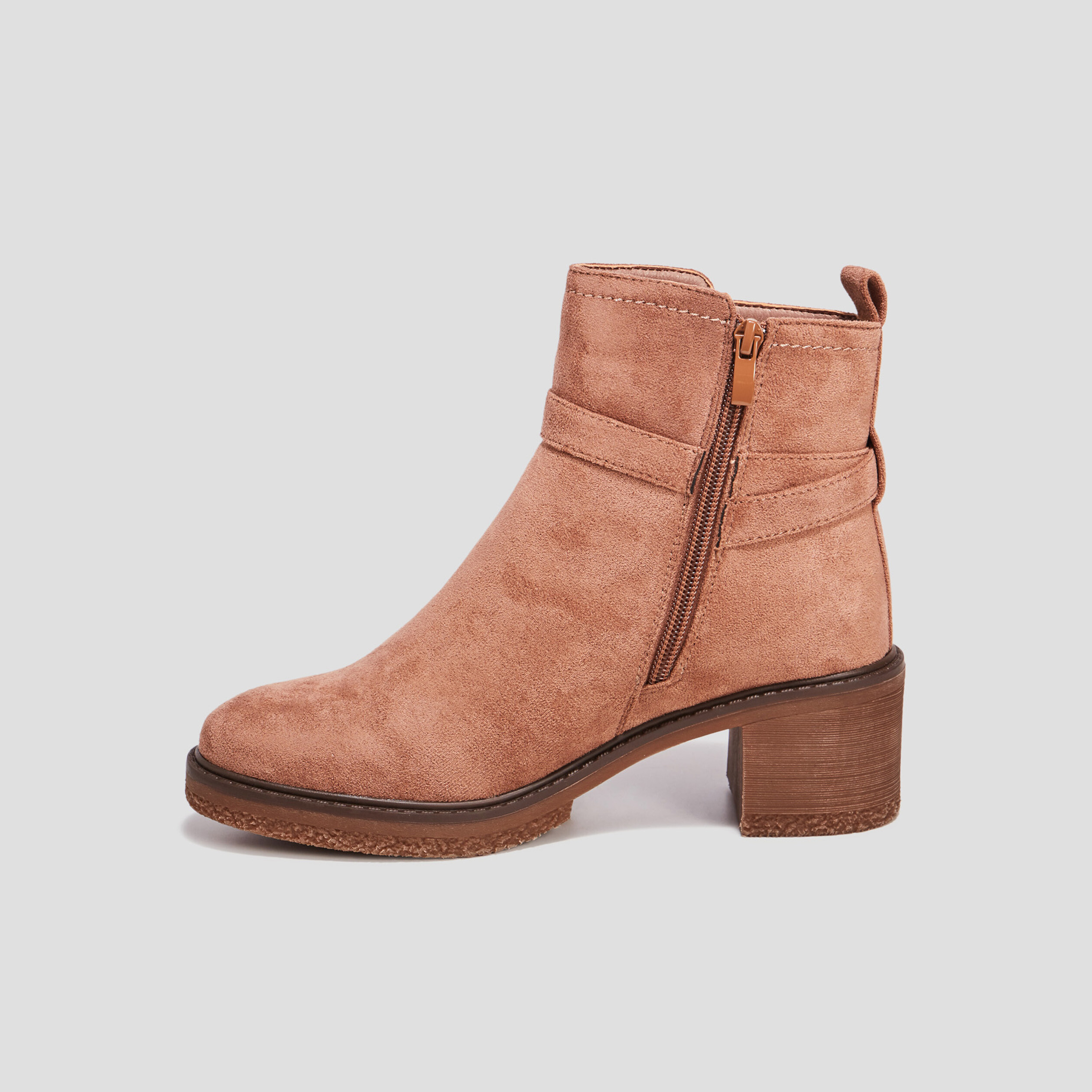 Bottines à talons sable femme | La Halle