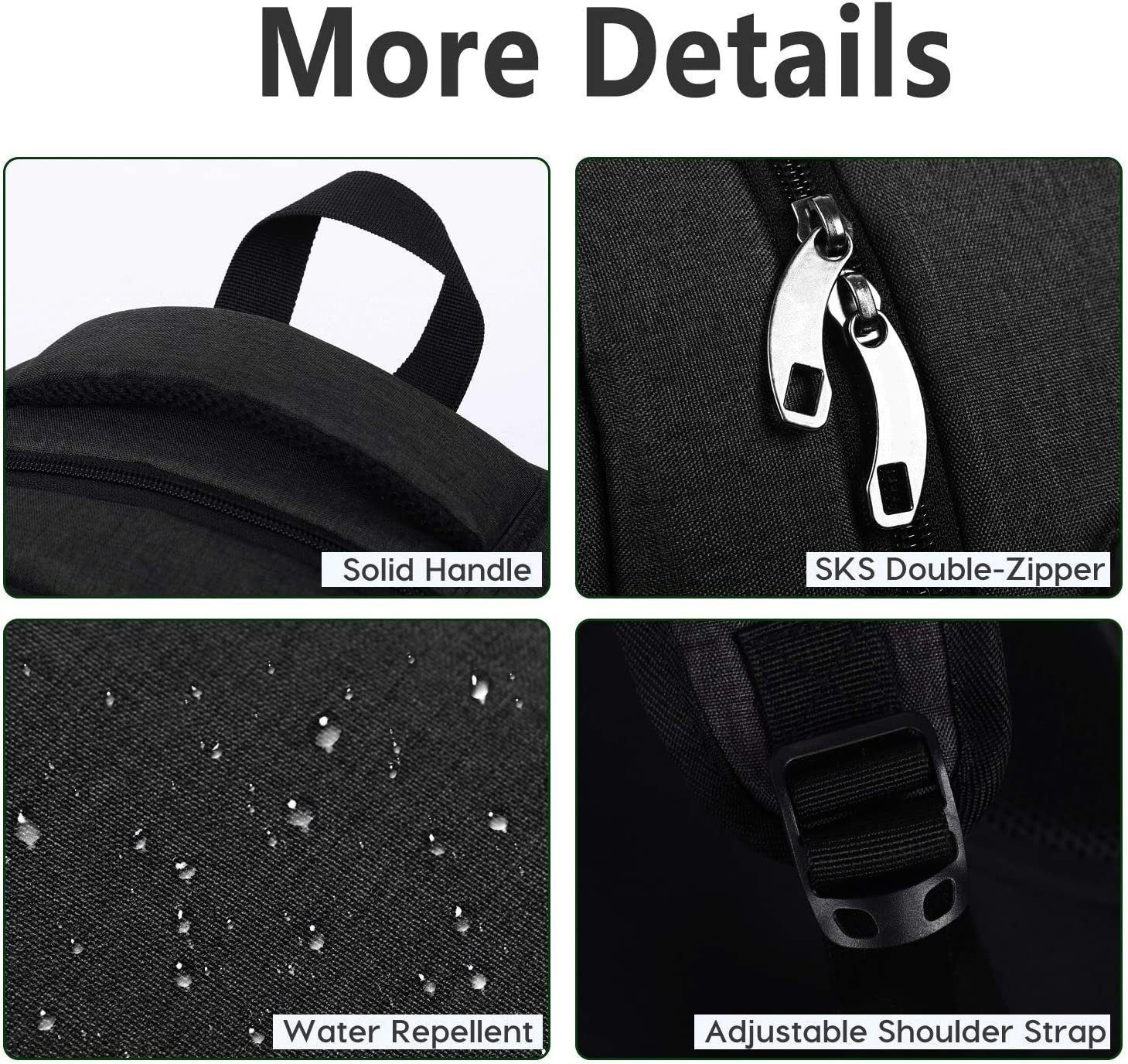 Directin Laptoprucksack Businesstaschen Rucksäcke Schulrucksack Wasserbeständig Laptoptasche (Backpack mit Laptopfach für 15,6-Zoll, mit USB-Lade-Anschluss), mit USB-Lade-Anschluss, mit Laptopfach, Für Laptop bis 15,6,16 Zoll