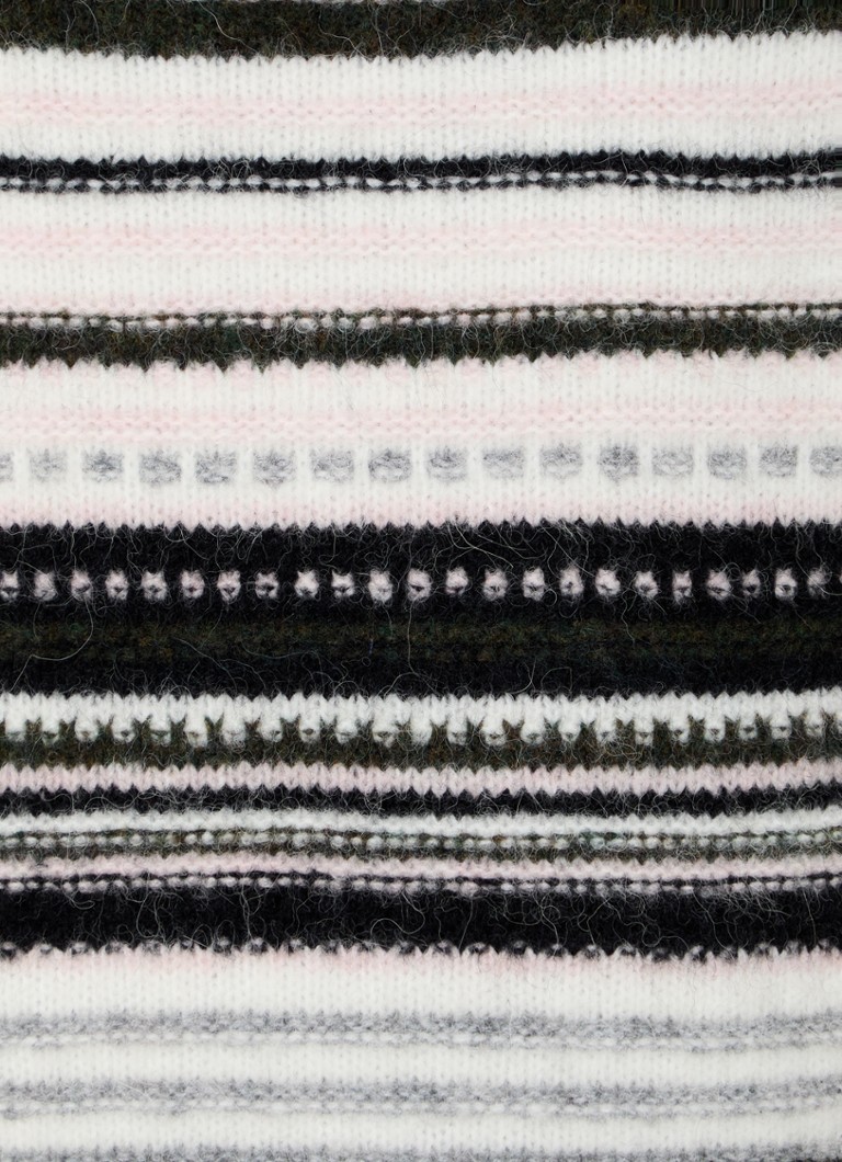 Maglione Ganni in misto lana d'alpaca a maglia grossa con motivo a maglia