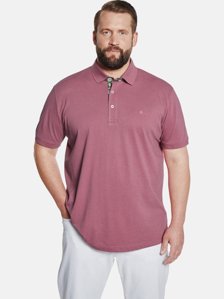 Charles Colby Doppelpack Poloshirt EARL LACHLAN in wollweiß pink günstig kaufen