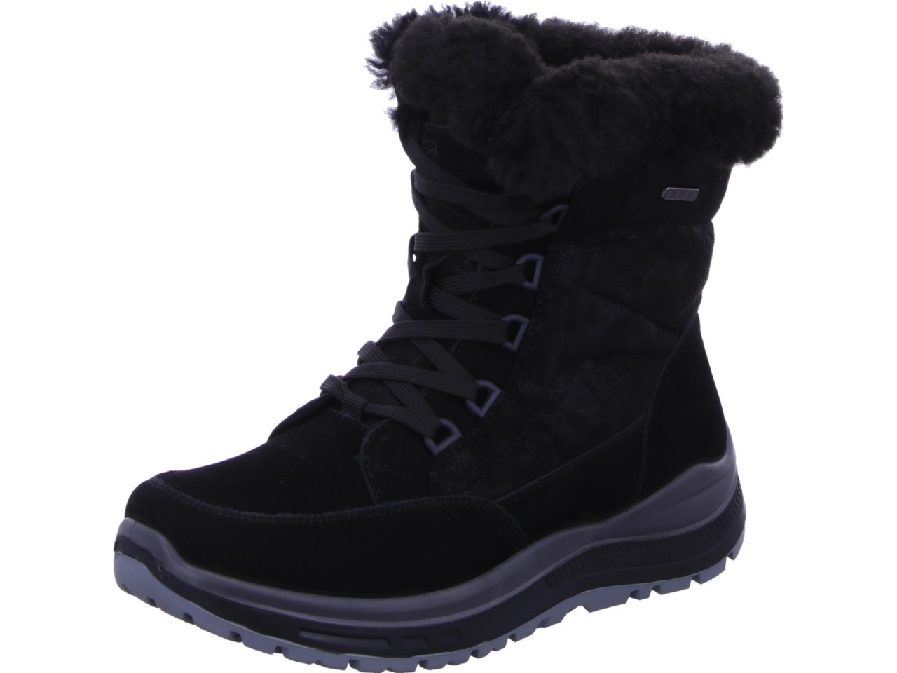 GLÜCKSCHUH Schnür-Stiefeletten schwarz