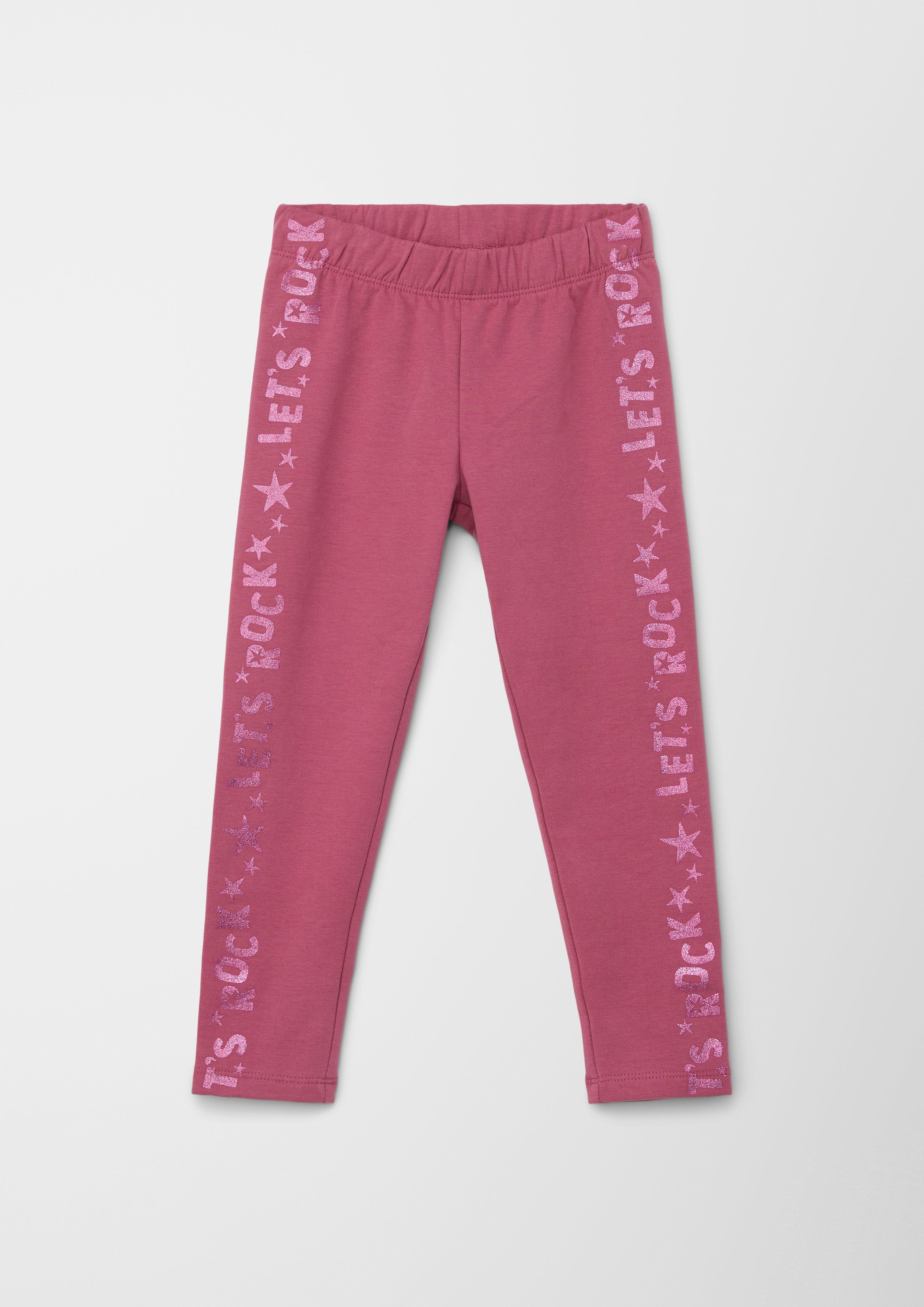Slim: Leggings mit glitzernden Schriftprints  2137371-4592