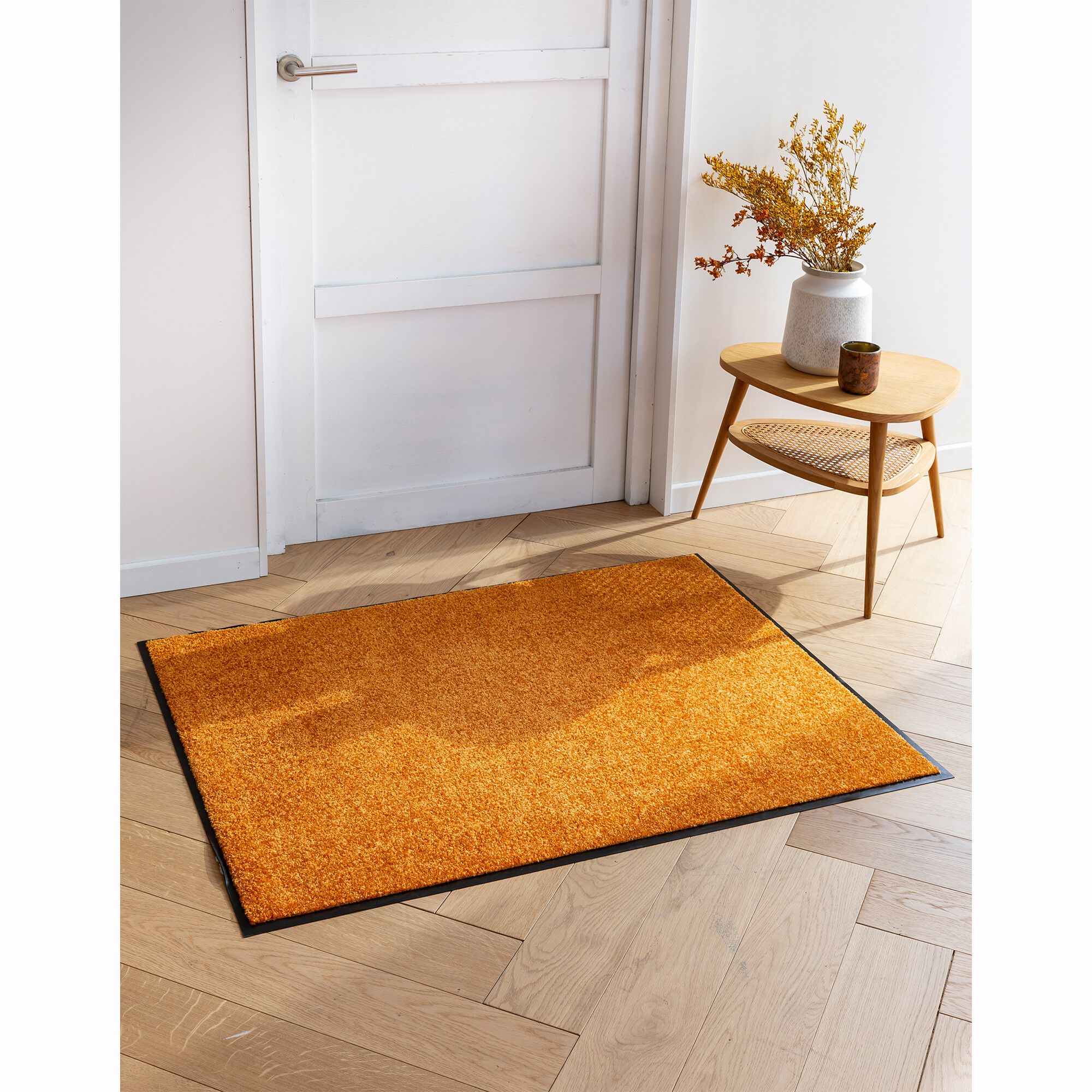 Tapis uni anti-poussière luxe