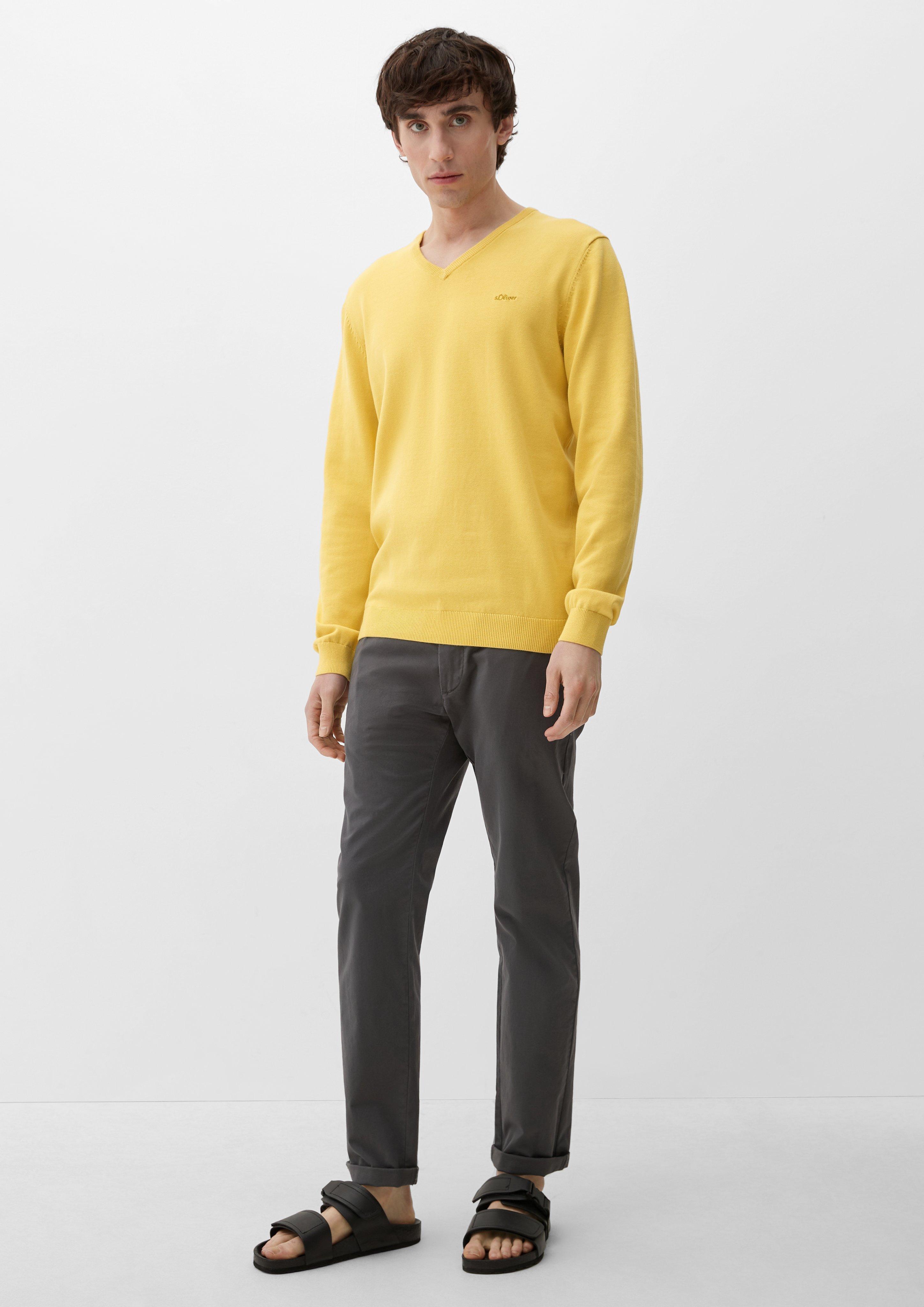 Strickpullover mit V-Ausschnitt  2040666-1356