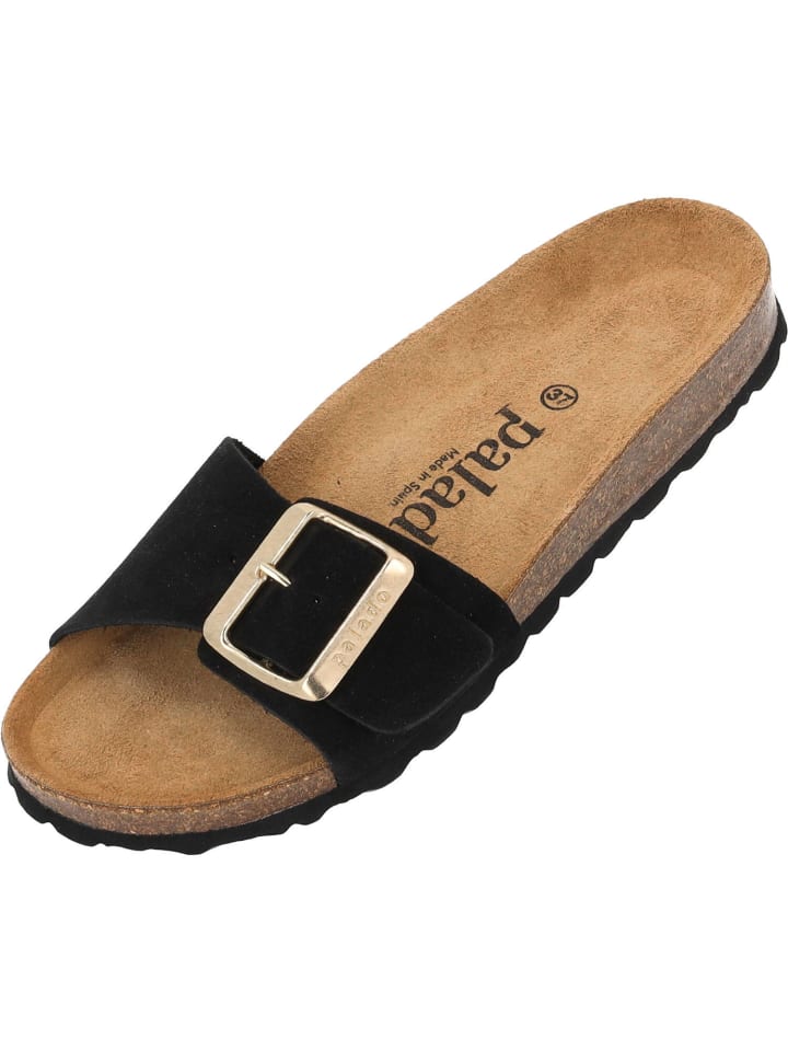 palado Pantoletten in schwarz velours günstig kaufen