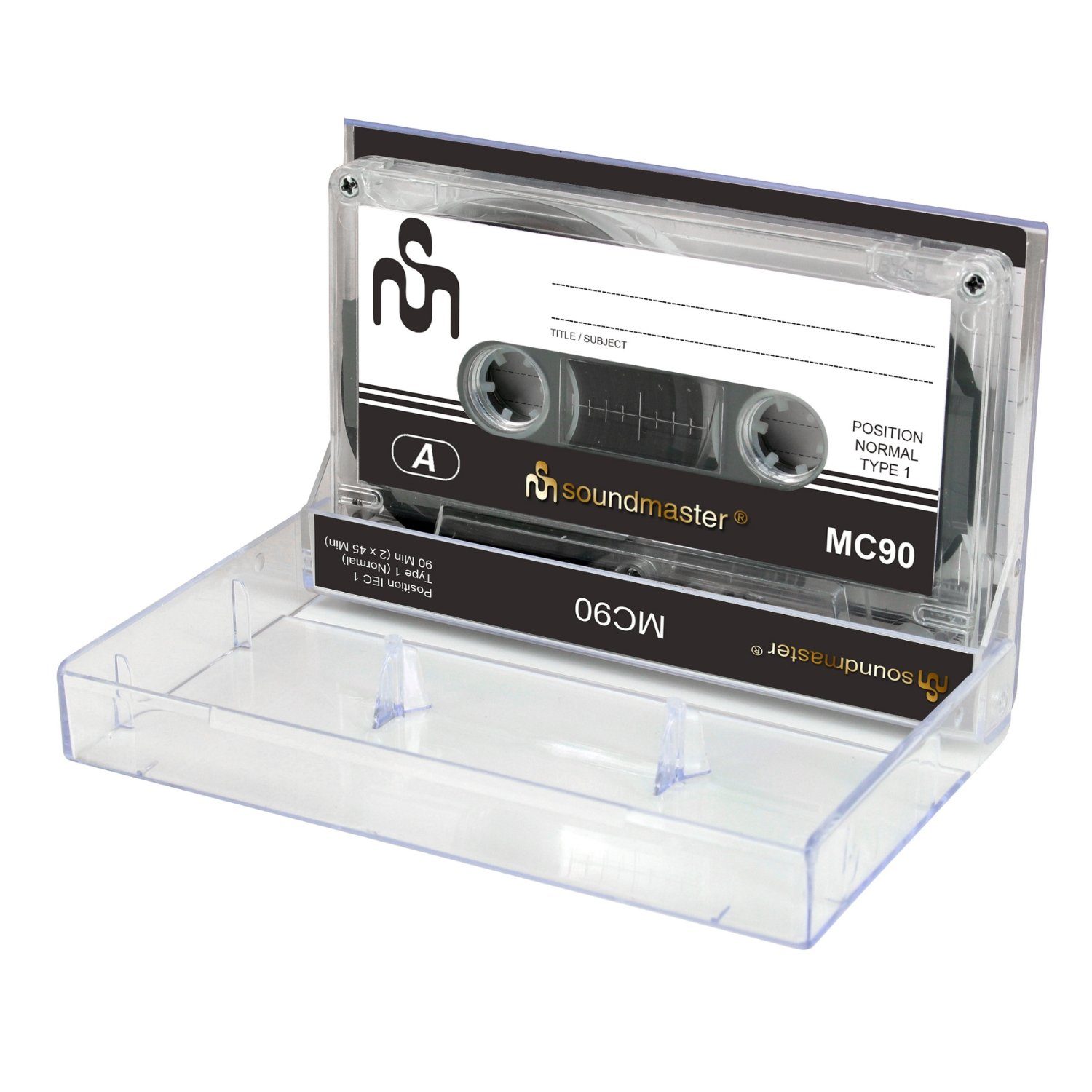 Soundmaster MC905P Kassetten Kompaktkassette Audiokassetten 90 Minuten 5er Pack CD-Player