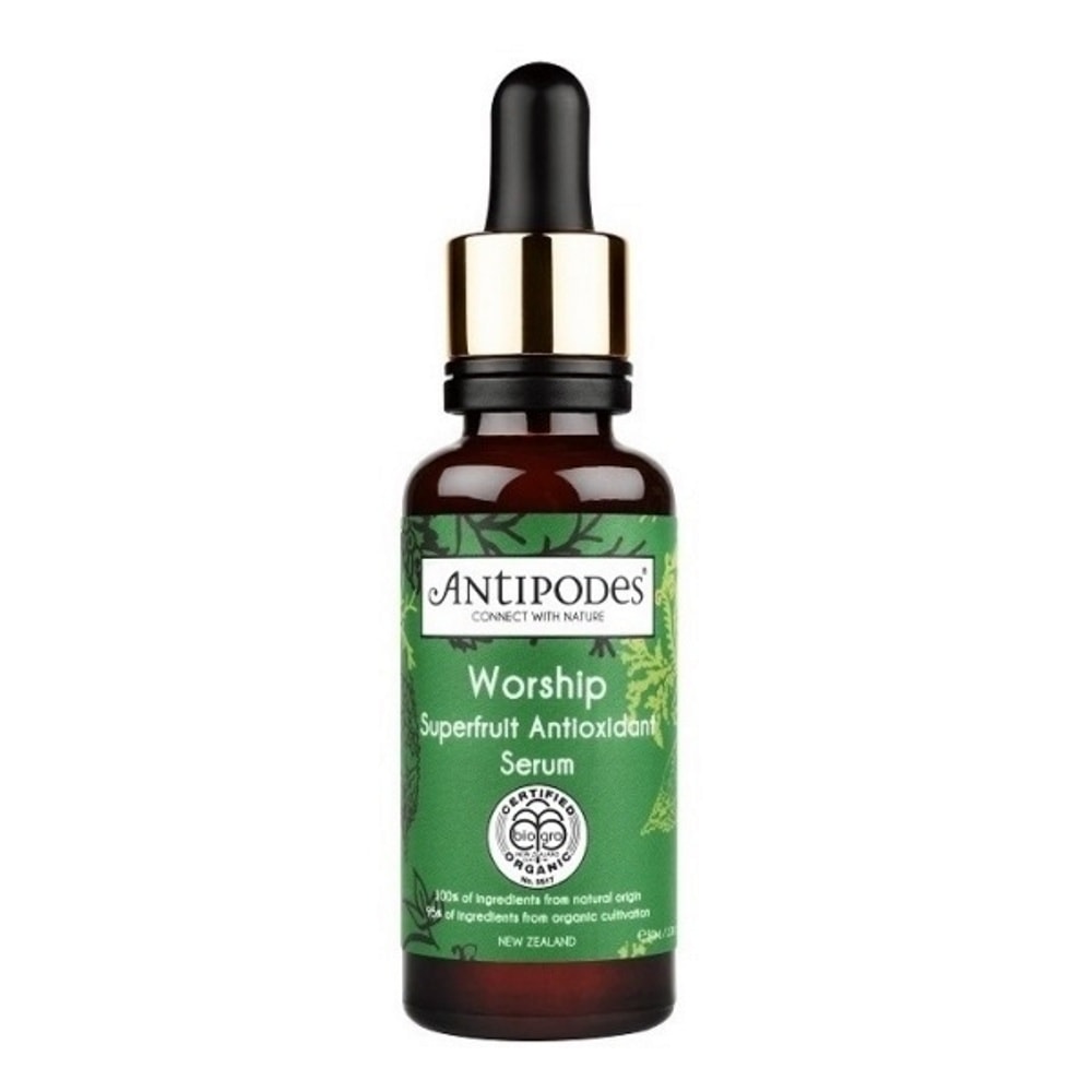 Antipodes Worship Sérum Antioxydant Haute Protection Sérum aqueux anti-âge riche en extraitsde superfruits