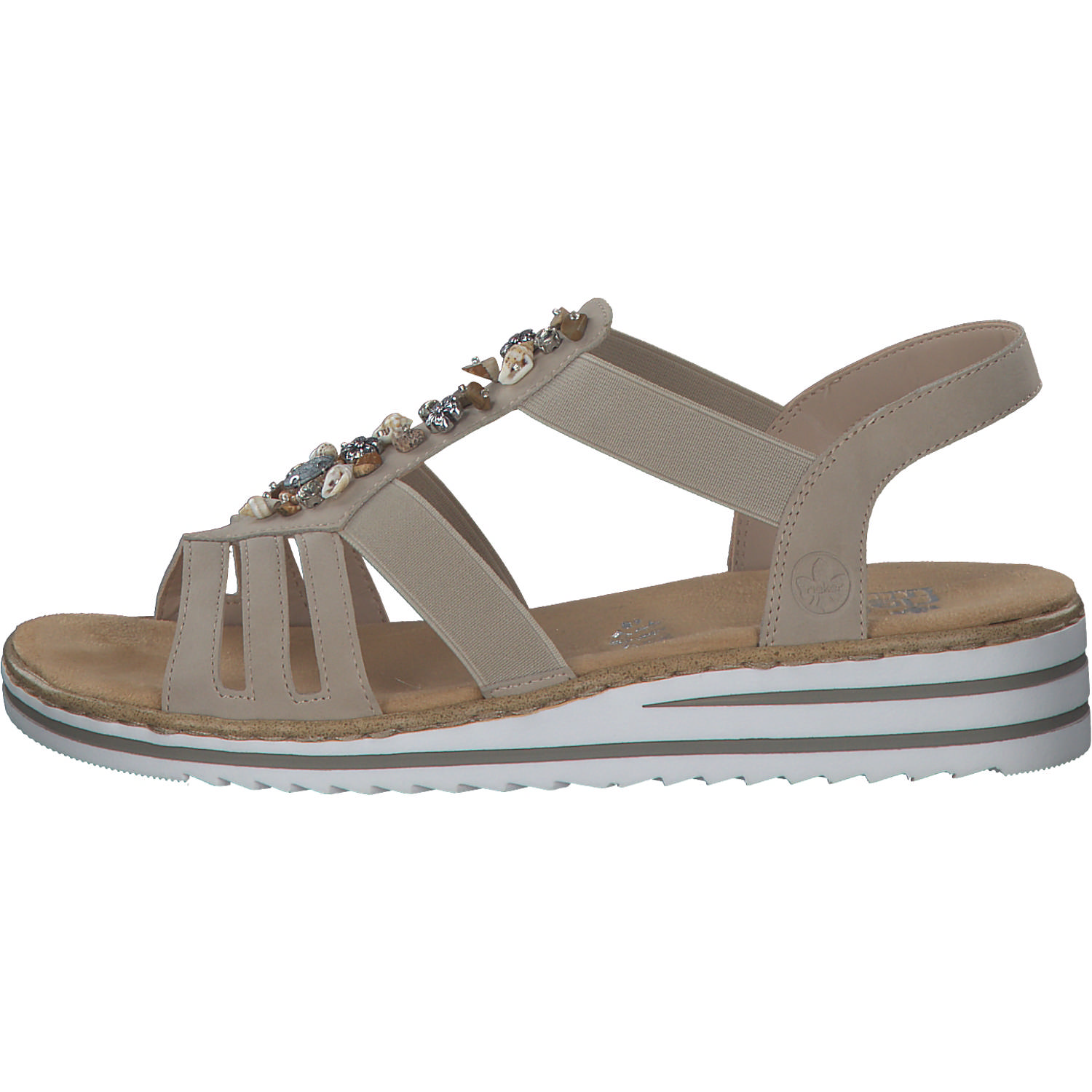 Rieker V0649, Keilsandaletten, Damen, ginger