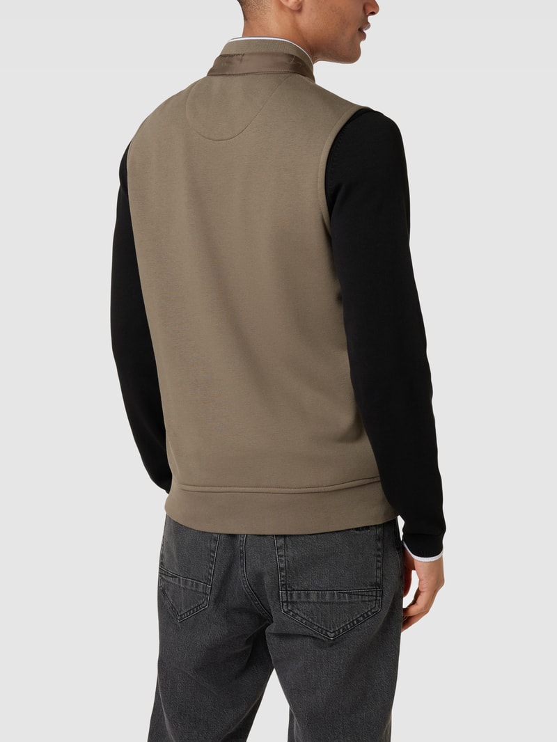 Steppweste Stehkragen in khaki
