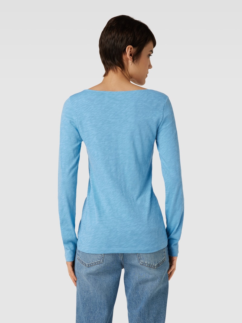 Longsleeve mit Rundhalsausschnitt in hellblau