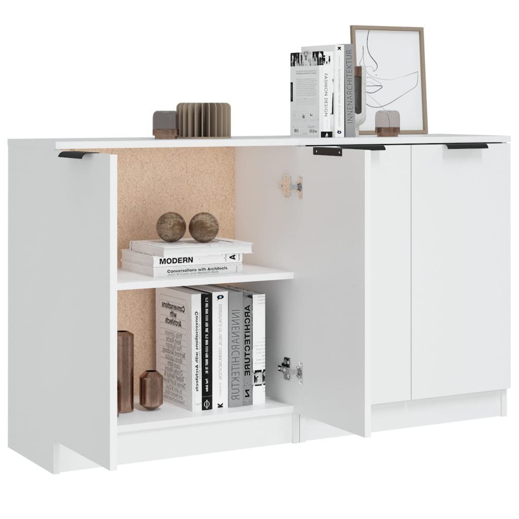 vidaXL Sideboard Sideboards 2 Stk. Weiß 60x30x70 cm Holzwerkstoff (2 St)