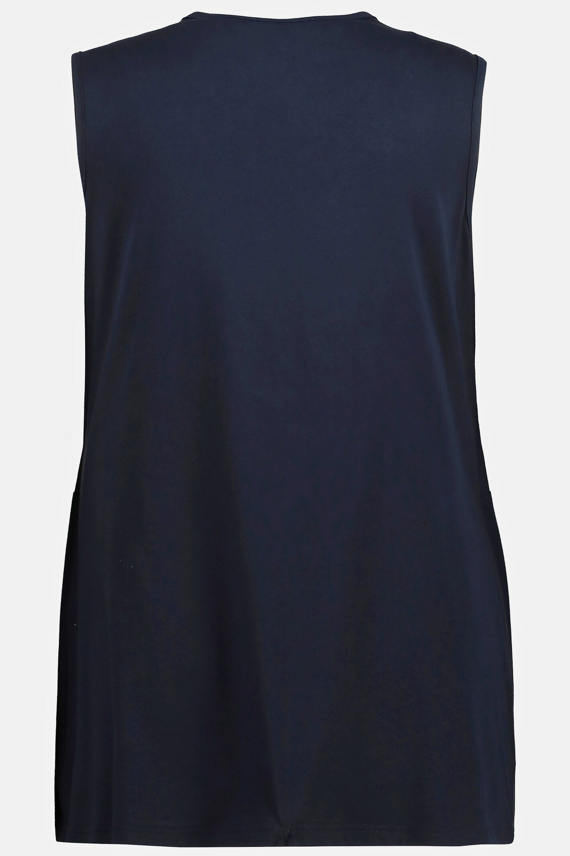 Ulla Popken Umstandsshirt Bellieva-Still-Top doppellagig V-Ausschnitt GOTS