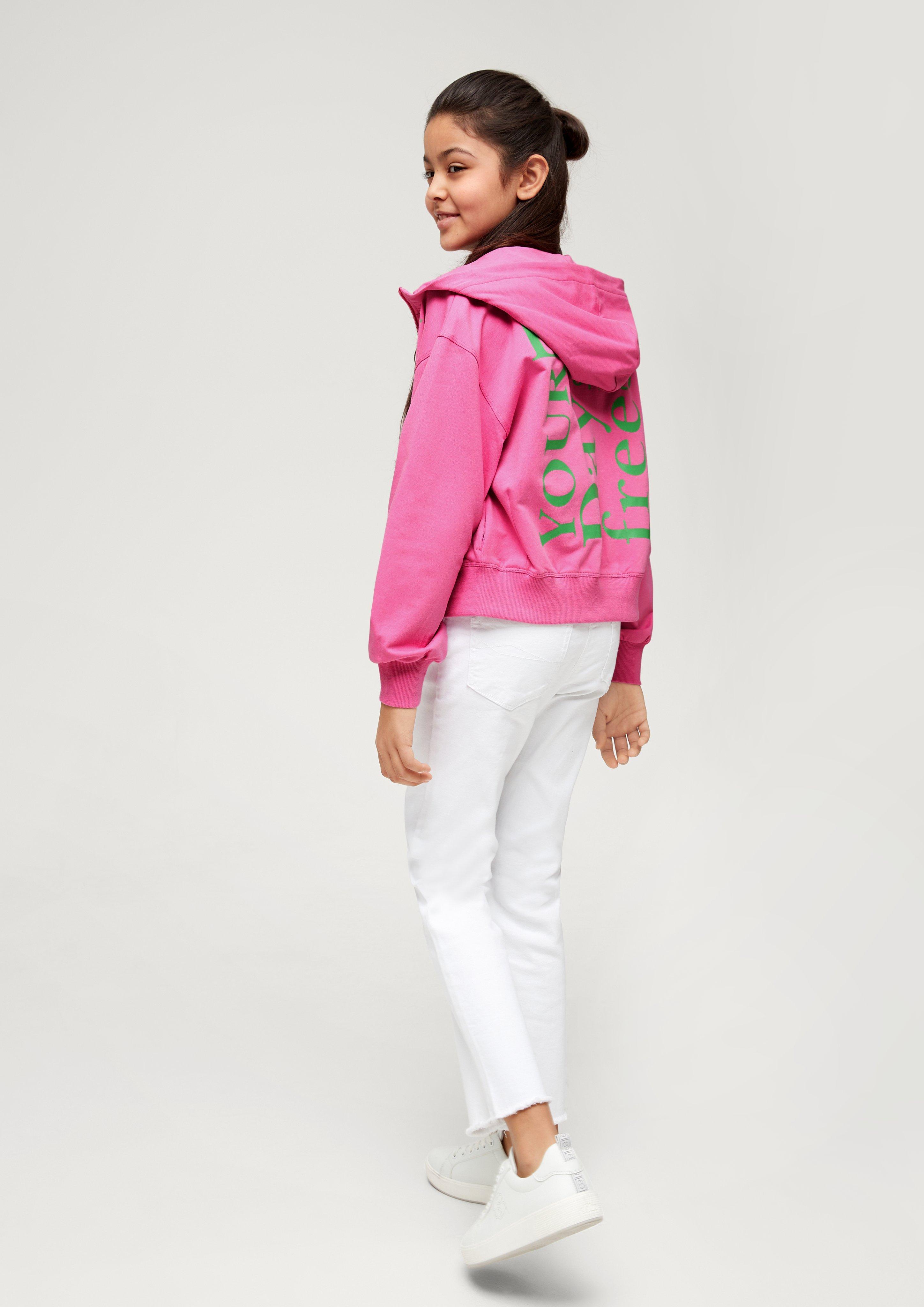 Sweatjacke mit Schriftprint  2130445-4451