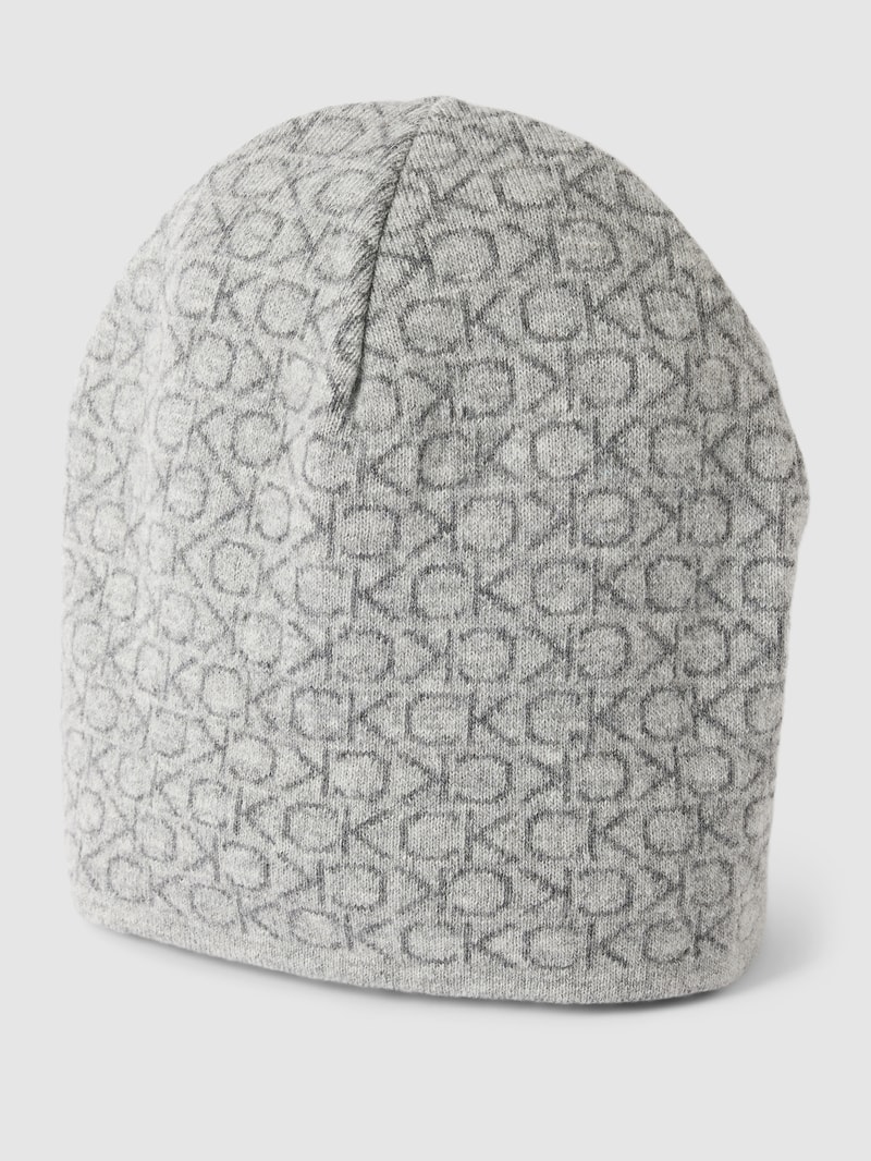 Beanie mit Viskose-Anteil in mittelgrau