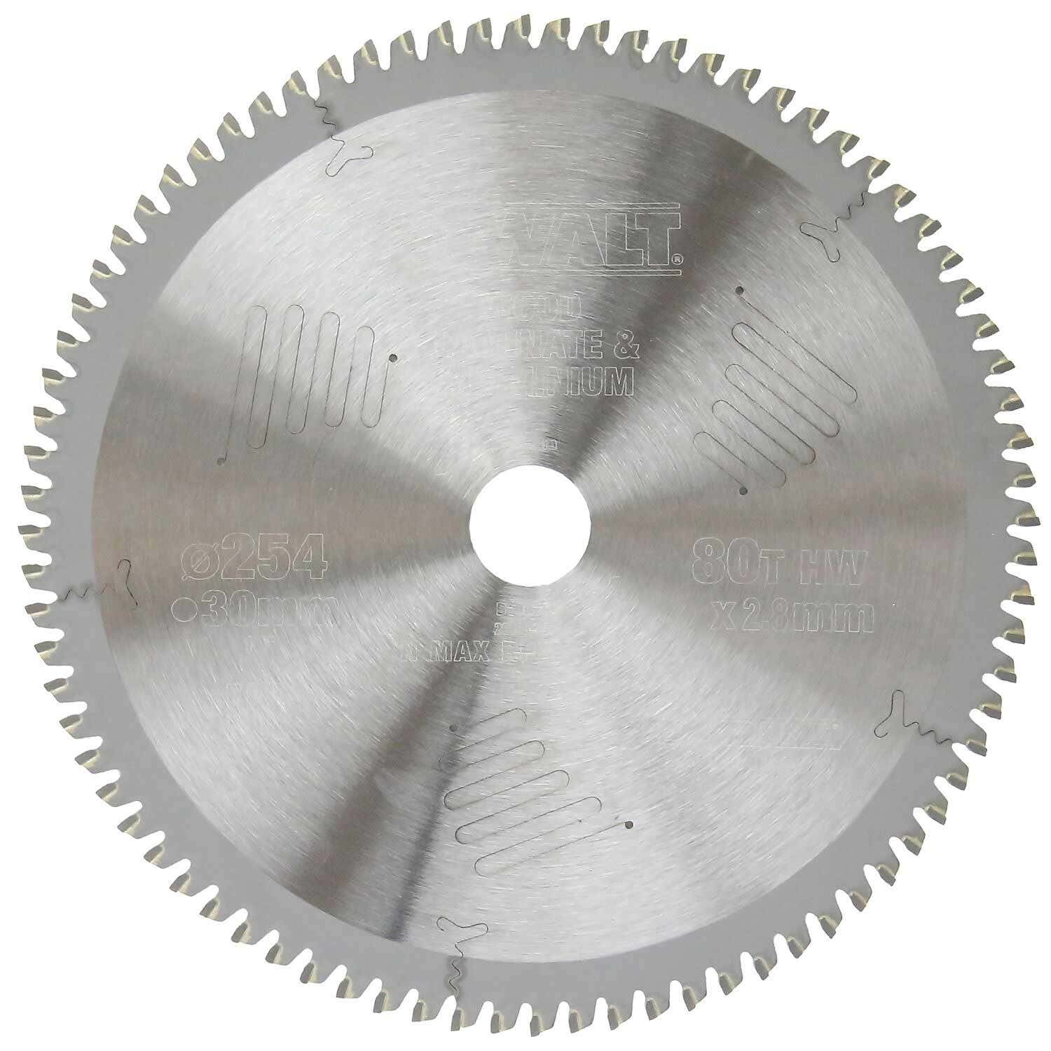 DEWALT 254x30mm 80T Extreme Workshop TCT Circular Saw Blade for Wood Cutting DT90264-QZ
