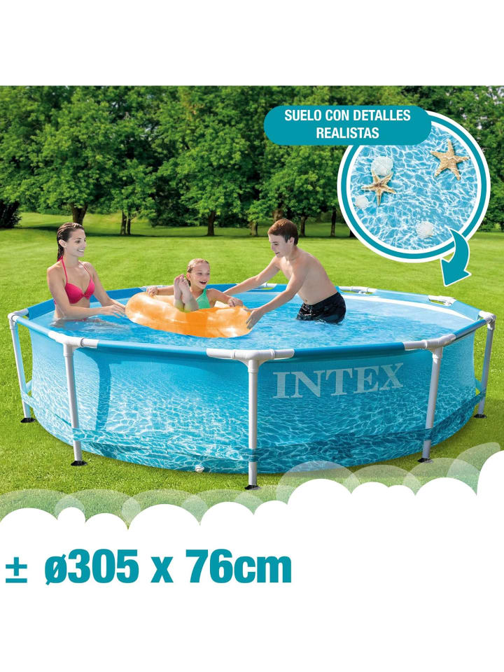 Intex Frame Pool Beachside (305x76cm) in blau günstig kaufen onesize