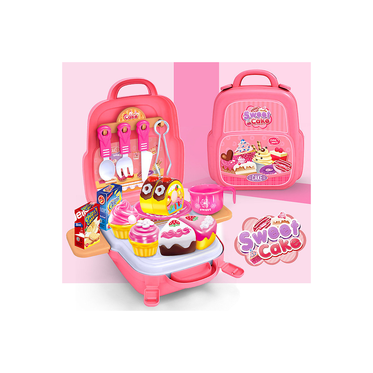 Rucksackspielzeug für Kinder Simulations-Spielhaus-Set