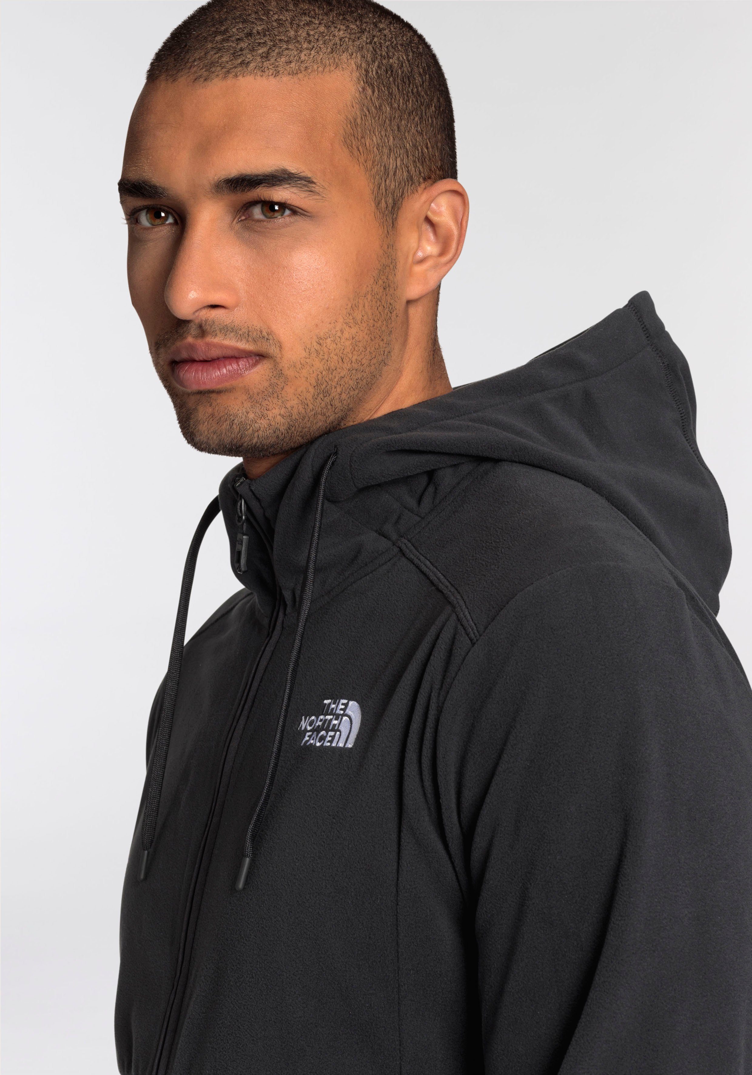 The North Face Fleecejacke M HOMESAFE FULL ZIP FLEECE HOODIE aus recyceltem Polarfleece