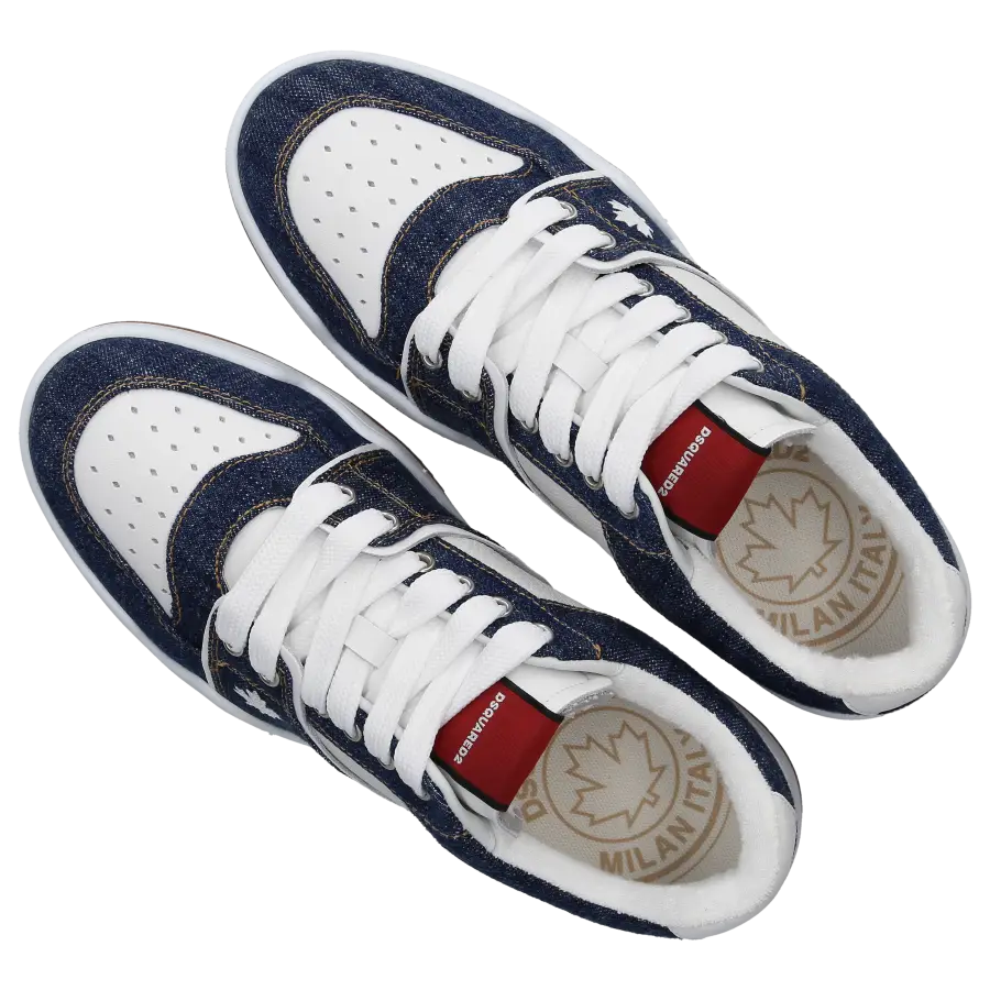 Dsquared2 - Sneaker low SPIKER Kalbsleder Denim - blau