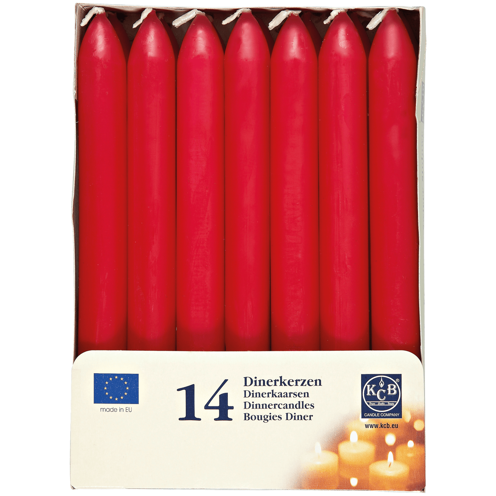 Dinnerkerzen Bordeaux 14 Stück