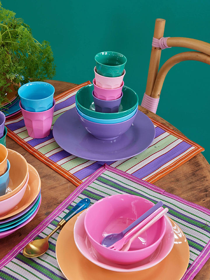 Rice Tischset in Grün/ Lila/ Orange - (L)32 x (B)42 cm günstig kaufen onesize