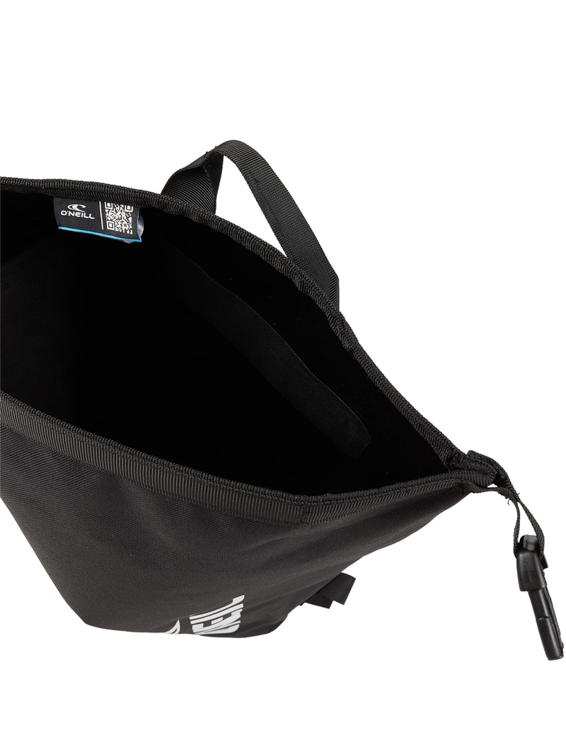 Rucksack mit Logo - wasserdicht in schwarz