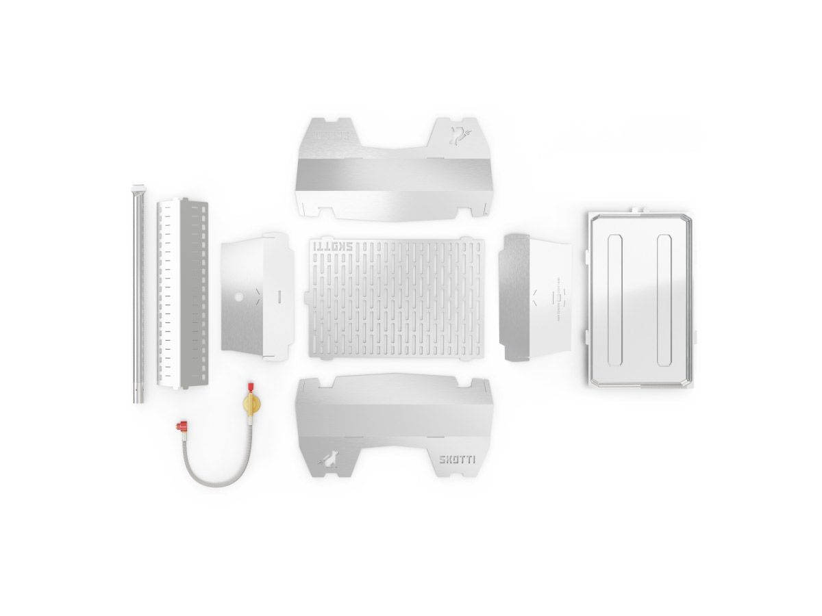 Skotti Grill faltbarer Gasgrill mit Trägertasche