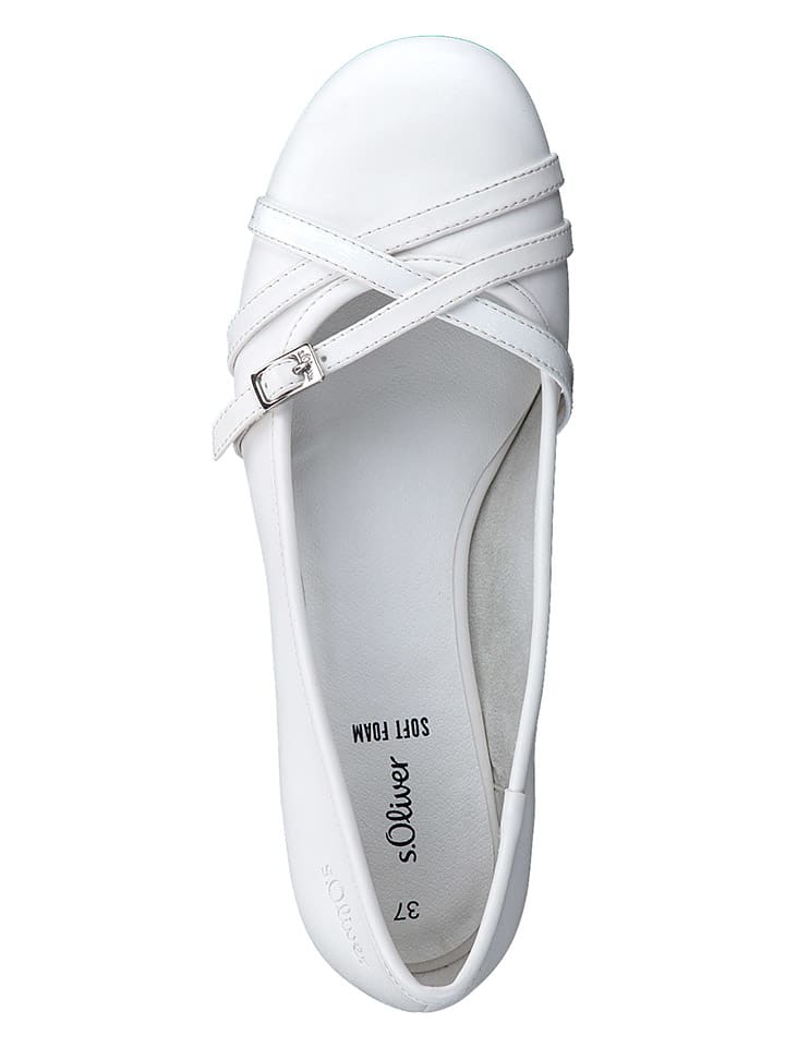s.Oliver Ballerinas in Weiß günstig kaufen