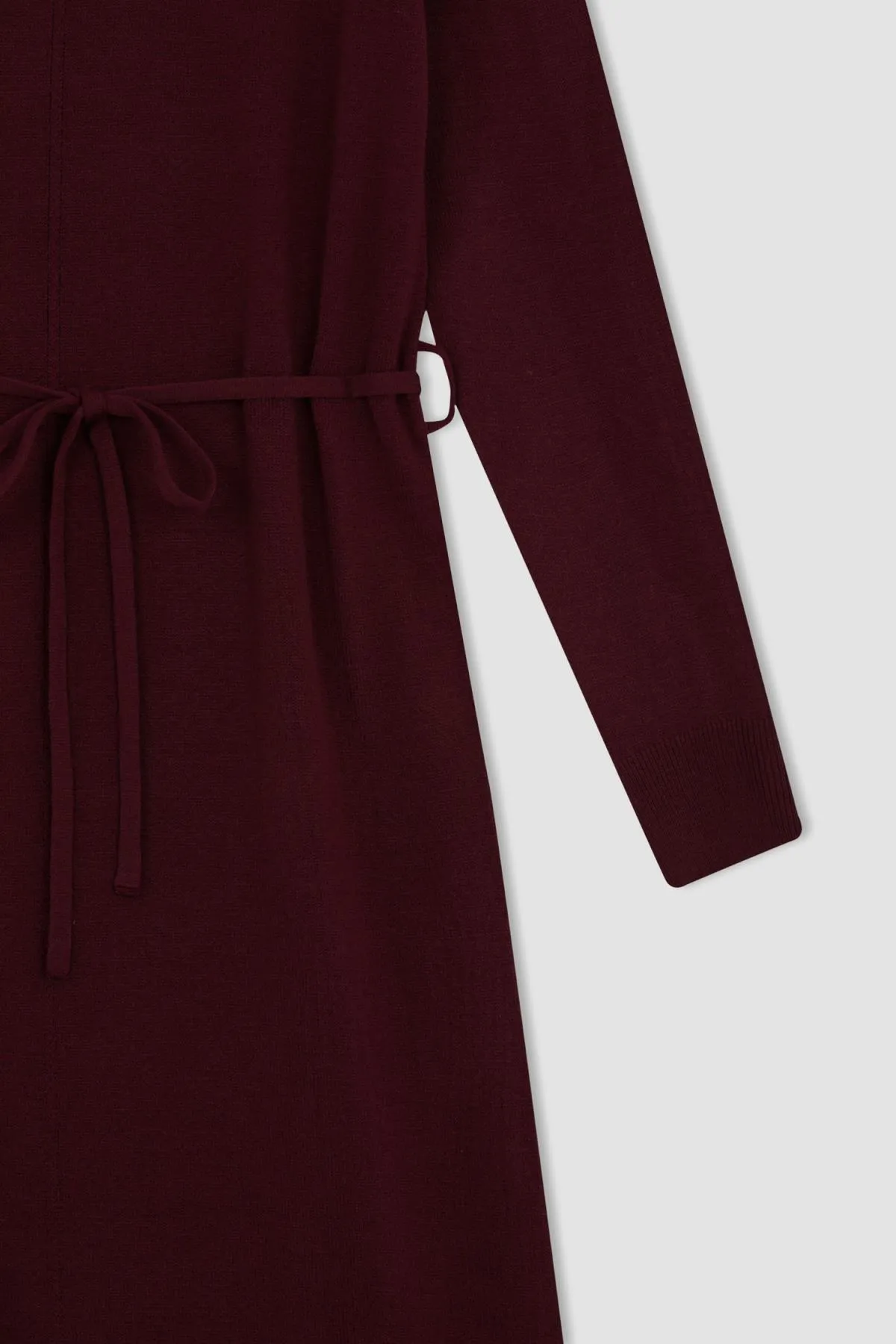 DeFacto  Langärmliges Maxi-Strickkleid mit halbem Rollkragen