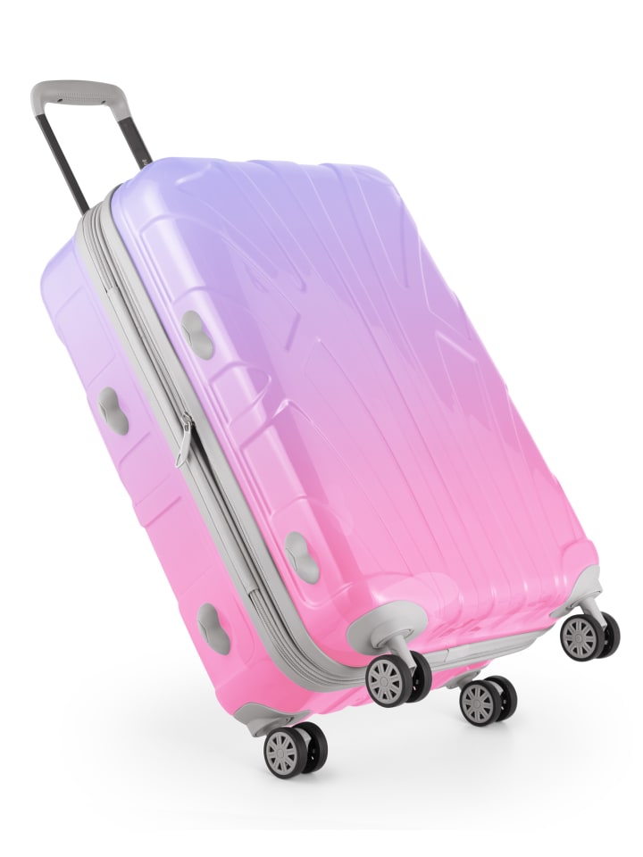 suitline mittelgroßer Hartschalen-Koffer Check-In Reisekoffer TSA 68L in Sakura günstig kaufen M