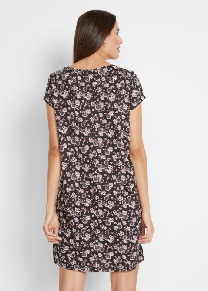Shirtkleid mit seitlichen Schlitzen (2er Pack)