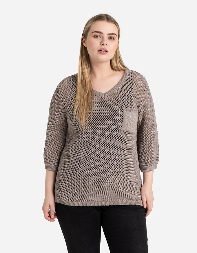 Strickpullover - Lochstrick