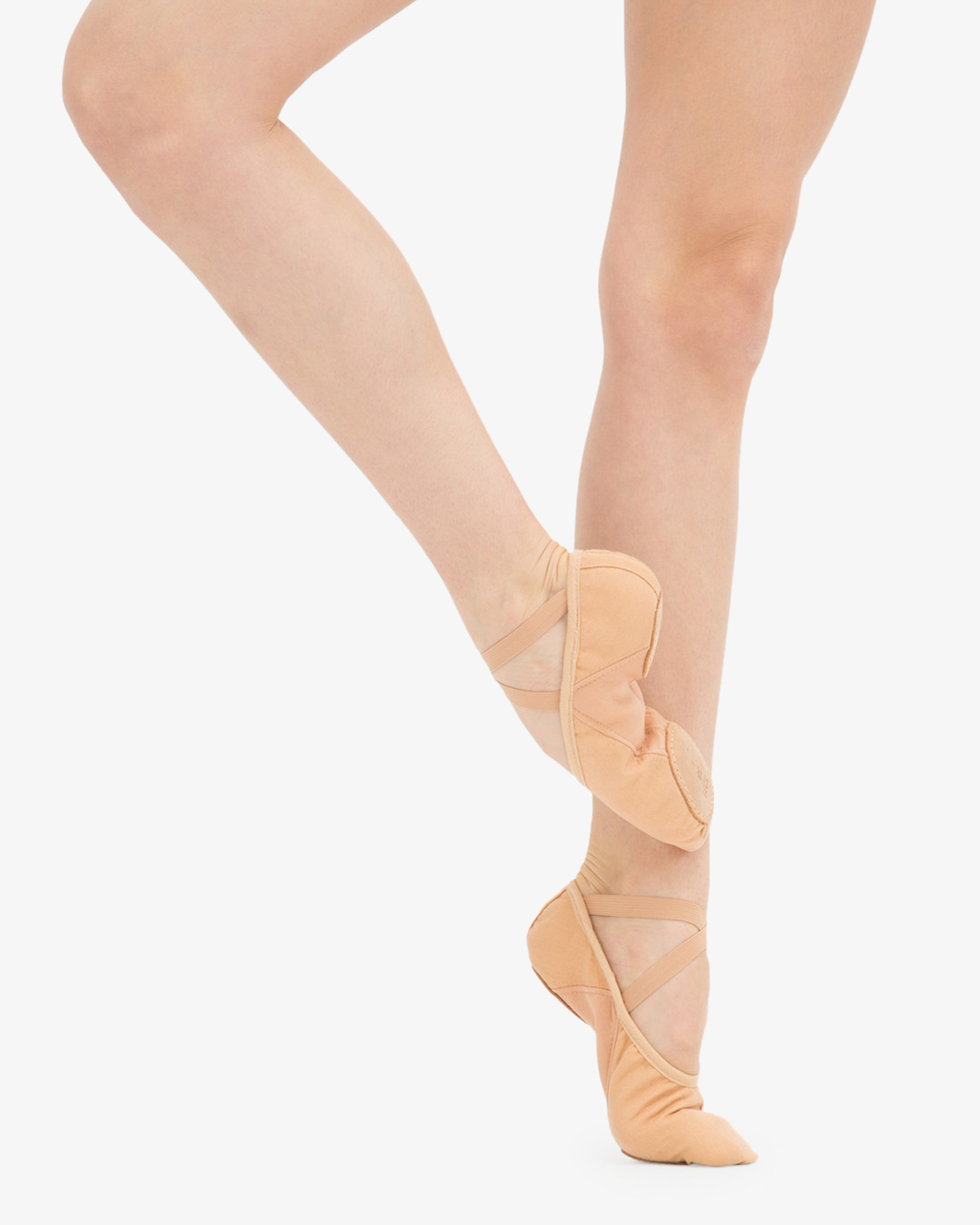 Professional soft ballet shoes with split sole (medium width)