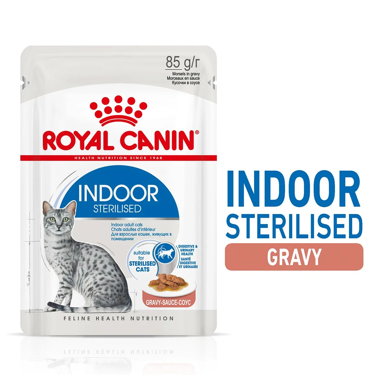 ROYAL CANIN INDOOR Trockenfutter 10kg + INDOOR Sterilised Nassfutter 48x85g