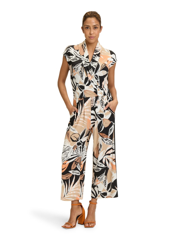 Betty Barclay Jumpsuit mit Eingrifftaschen in Schwarz/Braun günstig kaufen