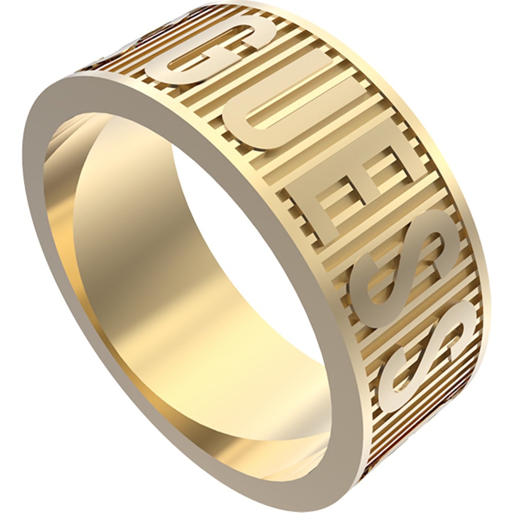 Guess Bague pour hommes Acier inoxydable or Bague