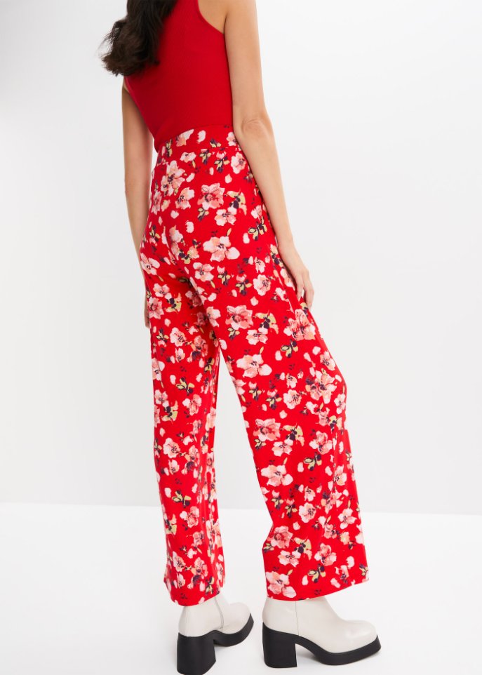 Shirthose mit weitem Bein aus nachhaltiger Viskose