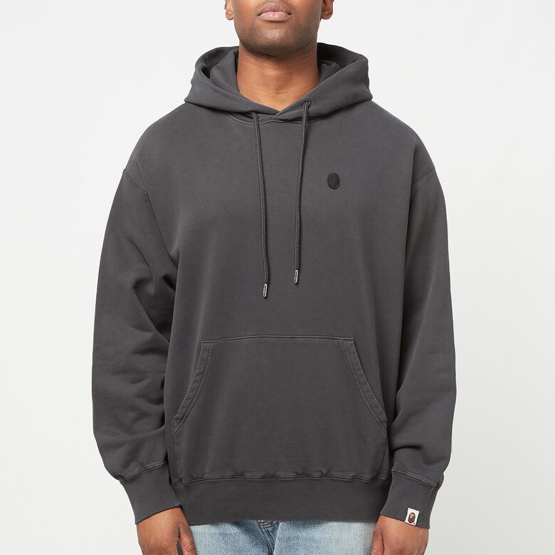 A Bathing Ape Ape Head One Point Garment Dye Pullover Hoodie M Black