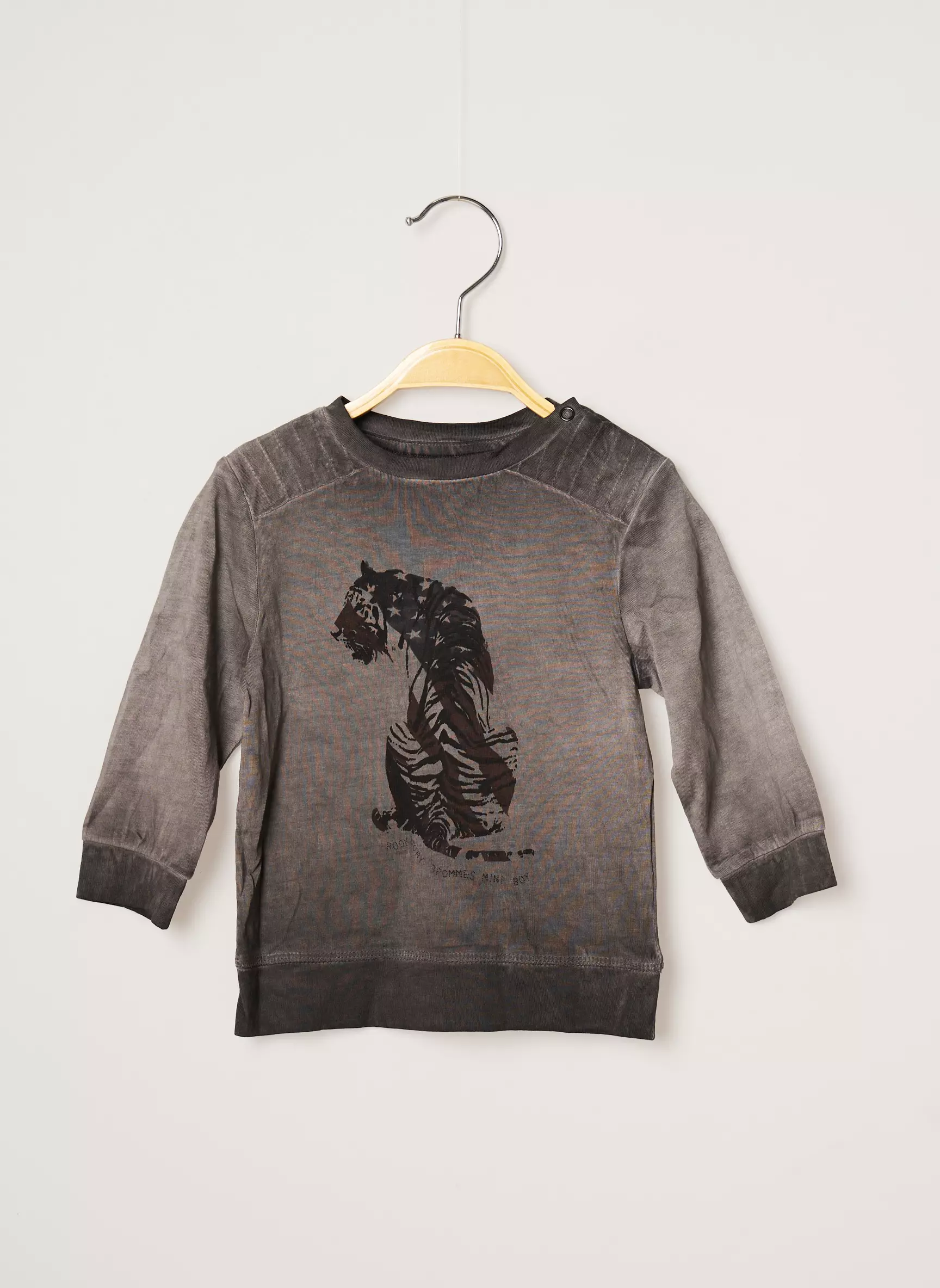 3 Pommes Tshirts Garcon couleur gris