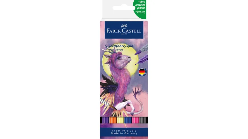 FABER-CASTELL Gofa Aqua Dual Marker Fantasy 6er Set