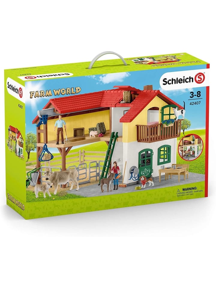 Schleich Farm World Bauernhaus mit Stall und Tieren in Mehrfarbig ab 3 Jahre günstig kaufen onesize
