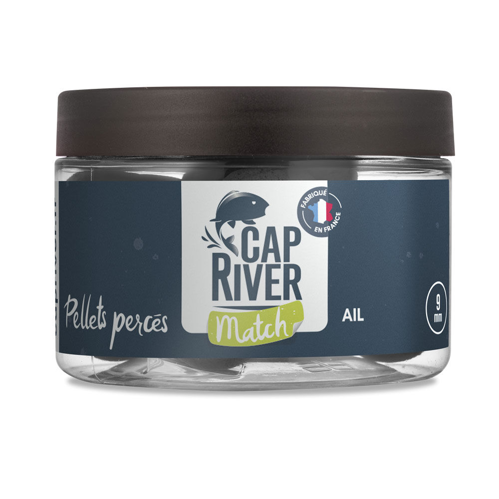 Cap Riverin valkosipulipelletti lävistettynä