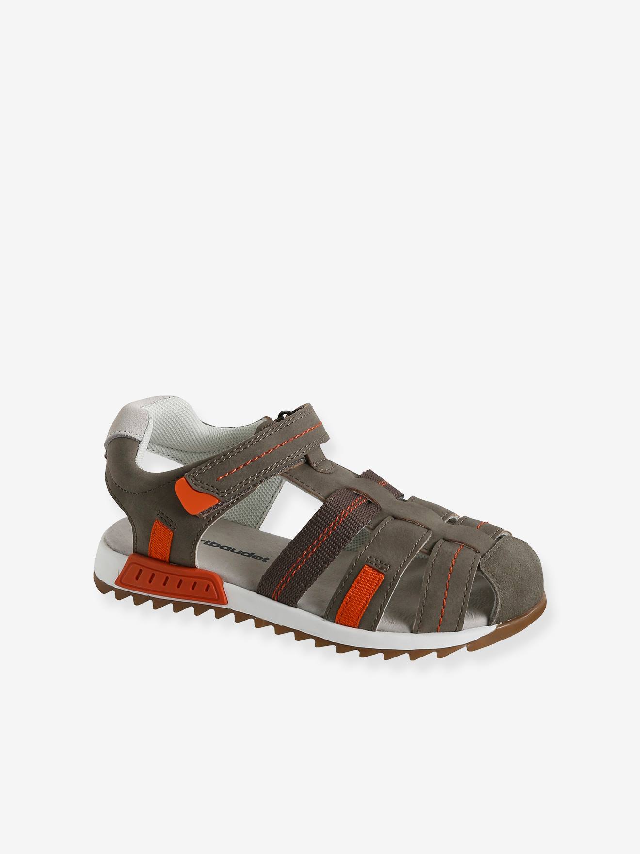 Vertbaudet Jungen Sandalen, geschlossen - graubeige