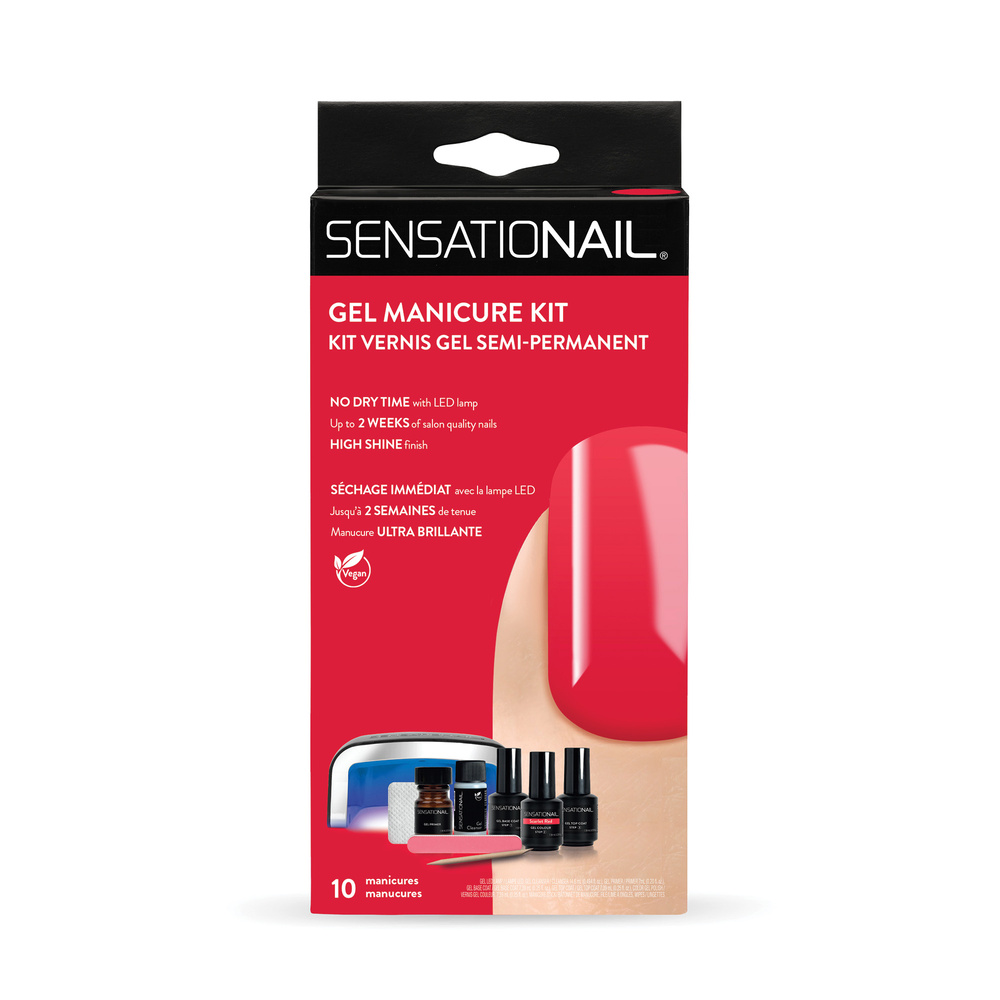 sensationail Starter Kit Scarlet Red Vernis semi-permanent