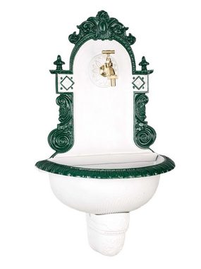 Aubaho Gartenbrunnen Nostalgie Waschbecken Brunnen Wandbrunnen 72cm Aluminium Garten founta