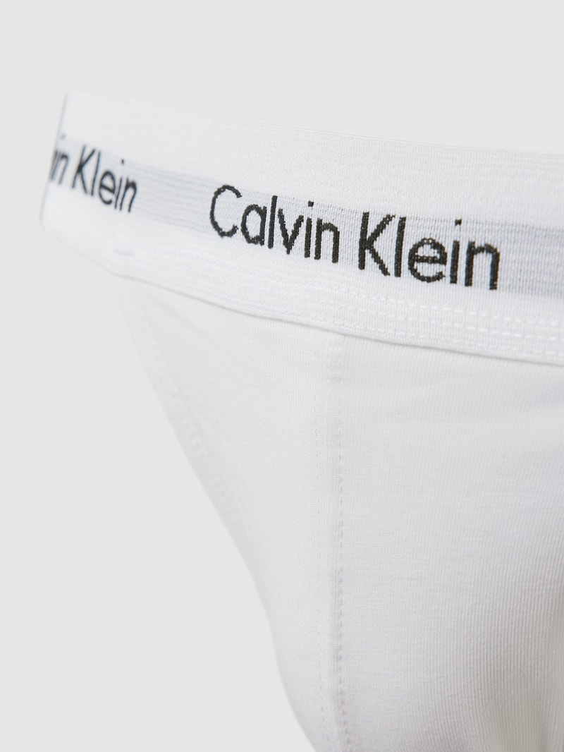 Jockstrap mit elastischem Logo-Bund im 3er-Pack in weiß