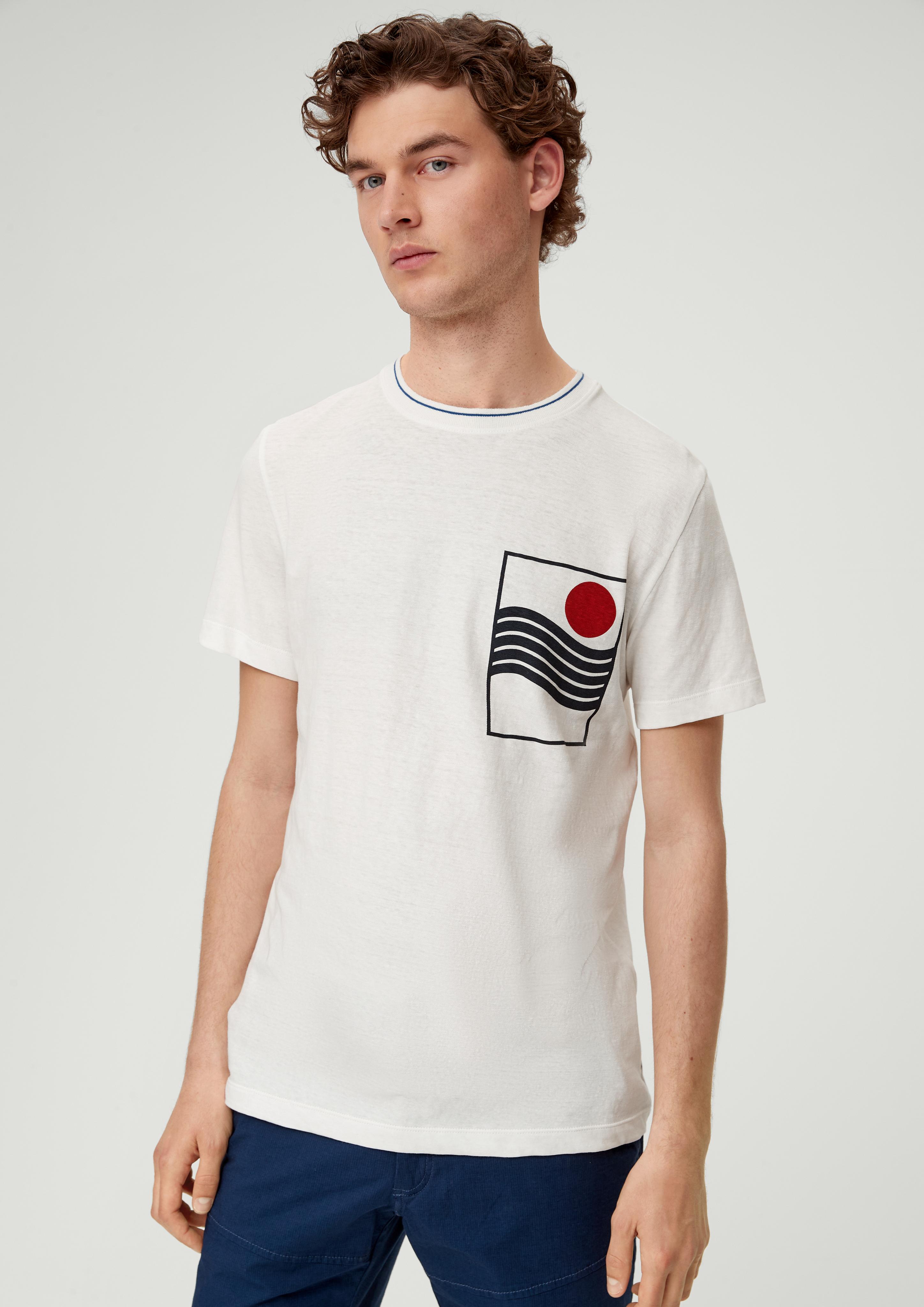 T-Shirt aus Leinenmix  2131576-01D1